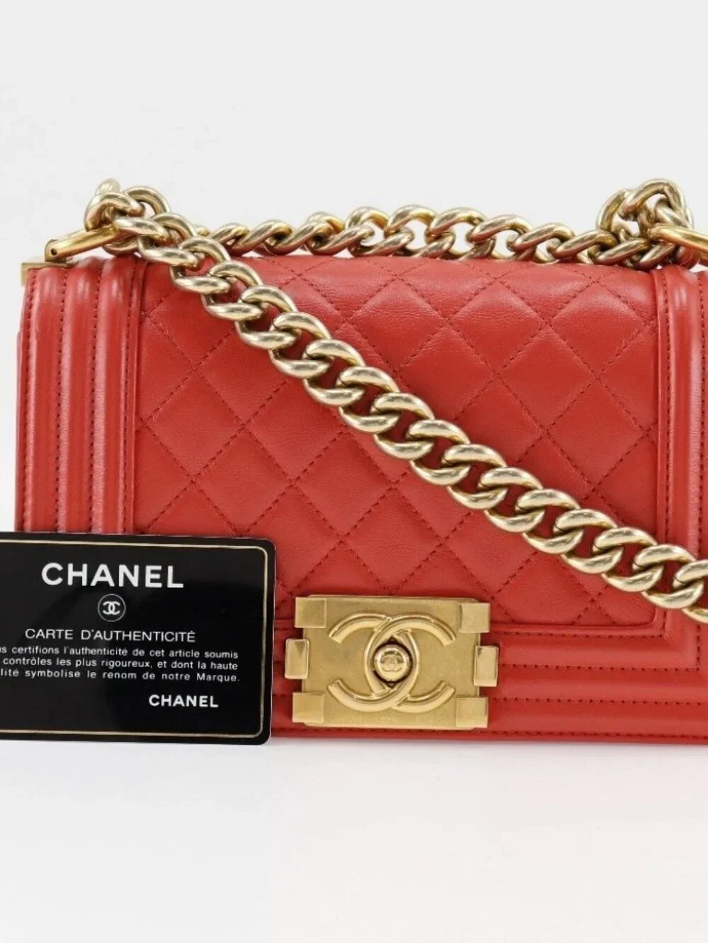 CHANEL ChainShoulder Shoulder Bag Boy chanel lambskin Women